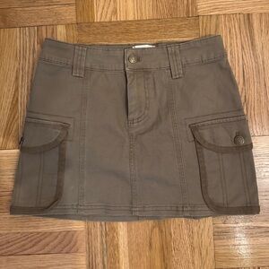 BDG Mini Green Cargo Skirt